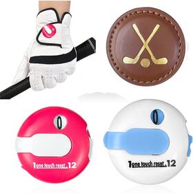 -1 711181335088 Golf Score Counter - 3 Pack Mini Stroke Trackers Multi-colored Compact Sco