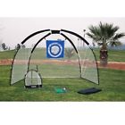 20091 Ajillis Golf Practice Set Driving Mat Chipping Net Carry Bag Portable Weather Resistant 0726714520091