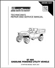 28580g01 Ezgo Technicians Repair And Service Manual For Gas 696580899105