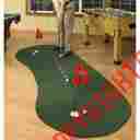 9540-1 Felt Putting System Portable Indoor Golf Course Office Home Turf Basement Training Aid Flags