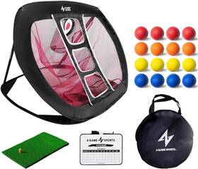 A Game Sports 705353522529 Golf Chipping Net With Mat - Practice For Backyard And Indoor/outdoor Swing Tr A Game Sports 705353522529 Golf Chipping Net With Mat - Practice For Backyard And Indoor/outdoor Swing Tr