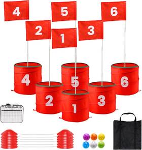 A11n Sports 705353509506 Finchley Backyard Golf Chipping Game Portable 9 Or 6 Holes Yard Go