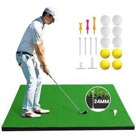 Abosi 783970486462 Golf Mat 5x4ft Artificial Turf Hitting For Driving Chipping Training