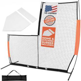 Aceletiqs 068888031486 Flexible L Screen Baseball Pitching Net 7x7ft Prote