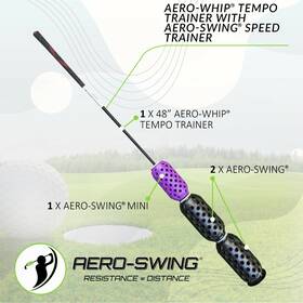 Aero-swing 546598 Aero-swing Aero-whip Speed And Tempo Training System Golf