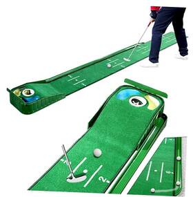 Ag Trade 628719224298 Golf Putting Mat With Water And Bunker Hazards Extra Long At 9.4 Feet Ag Trade 628719224298 Golf Putting Mat With Water And Bunker Hazards Extra Long At 9.4 Feet