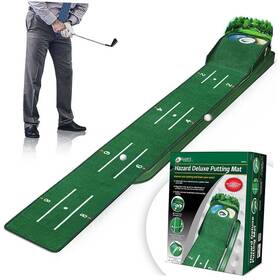 Ag Trade 628719224304 Golf Putting Mat With Water And Bunker Hazards Extra Long At 9.4 Feet