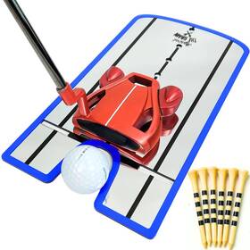 Against The Grain 721161085027 Putting Mirror Alignment With Tees Travel Bag And Aid Course Gre