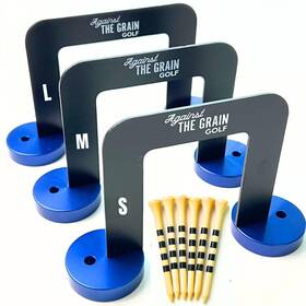 Against The Grain 721161085034 Golf Putting Gate 3 Pack With 6 Tees And Detachable Bases Small Medium Large Go