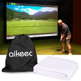 Aikeec B09ygzvhds Golf Simulator Impact Screen 7mm Thick Ultra-clear Hitting 10x10