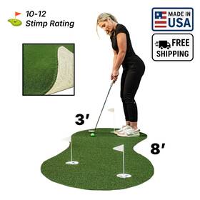 All Turf Mats 850080894194 Usa-made 3 X 8 Pro Nylon Putting Green Indoor / Outdoor Practice Mat