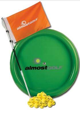 Almostgolf Amg-ag-pp24-ye Practice Training Pack 1 Target Flagstick 24 Golf Balls