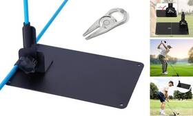 Aw-gsp-100 Alphabet Wonders Golf Alignment Stick Holder Plate Professional Swing Trainer Practice Tool