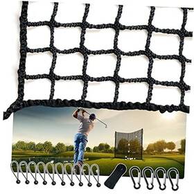 Net-b10 Alytree Golf Netting With Rope Rings - Hitting Nets For Practice Or Black-10x10ft