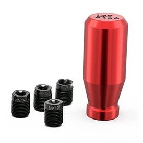 Amazingauto Aal-r-04-01 Red 6 Speed Weighted Automatic Shift Knobs