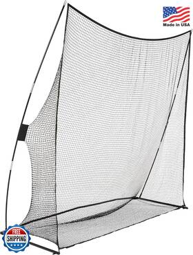 Amazon Basics 842366102529 Golf Practice Net 8x8 Feet Black Alloy Steel