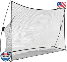 Amazon Basics 842366102536 Golf Practice Net 10x7 Feet Black Alloy Steel