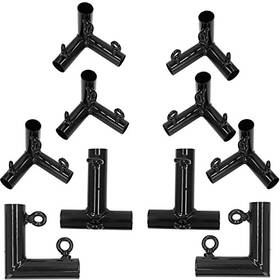 Aoneky 10005790 1 3/4 Inch Golf Frame Corner Kit For 10x10x10ft Practice Cage Net