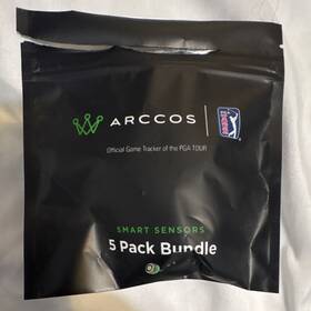 80061 Arccos Smart Sensors 5 Pack Bundle Swing Trainer For Golf Analysis Plastic
