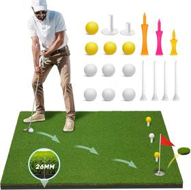 6-function Armset 705353482793 Upgraded Turf Golf Mat 5x4ft Thickened Hitting Indoor And Ou