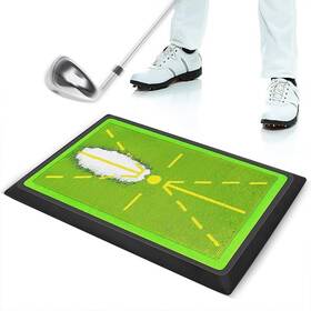 Ascent 628719224342 Golf Hitting Mat With Dual-tone Sequin Design 12 X 17 Inches Heavy-duty Ru