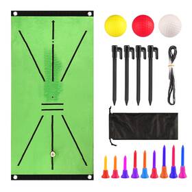 Hm-0002 Asyxstar Upgraded Golf Mat - Hitting Path Feedback And Universal Tee Holde