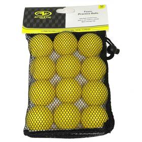 Athletic Works 689769993985 New 12-pack Foam Practice Golf Balls - Yellow
