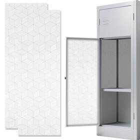 Auecoome Tiezhi-001 Magnetic Locker Wallpaper Sheet 12x36 Black Square 2pcs Pink Love