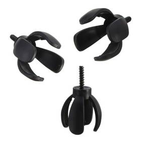 Aysekone 676422189137 3 Pieces 4-prong Golf Ball Pick Up Retriever Grabbers Black Saver Claw Sucker