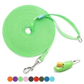 B08fr5gzv1 Baapet Dog Training Leash 15/20/30/50/100ft With Clickers For Small Medium Large