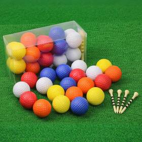 Bac-kitchen 723884859631 20 Pack Practice Golf Balls 41mm Foam Limited Flight Design With R