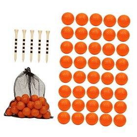 Bac-kitchen B0998tmyzd 40 Pack Foam Golf Practice Balls - Realistic Feel And Limited Flight Orange
