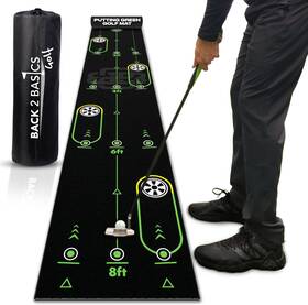 Back 2 Basics Golf 695639234812 10ft Putting Mat - True-to-life Green Simulation