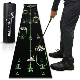 Back 2 Basics Golf 860001956771 10ft Putting Mat - True-to-life Green Simulation Putt