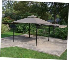 915144 Backyard Expressions 10ft X Gazebo With Two Extending Side Panels