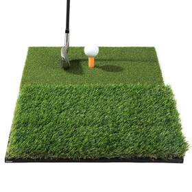 Bdipper 717308967774 Golf Practice Mat 24 Inch X16 Dual-turf Design Shock-absorbing Eva Green