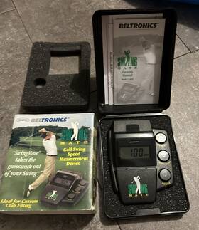 G460 Beltronics 065789174601 Bel-tronics Swing Mate Golf Speed Analyzer Radar With Case Tested