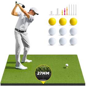 Bestgolf 762117982432 27mm Professional Golf Mat 5x4ft Exclusive Pe Grass And Hot Pressed Turf For I