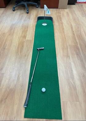Big Moss Golf 748252920232 Of6 Office Fit 6ft Practicetraining Putting Green With 1 Cup