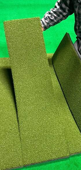Bmtl125 Big Moss Golf True Launch Hitting Strip 12 Inch X 59 . 1.25 Thick - No Club Grab