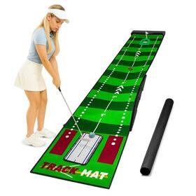 Birdiehutt 735380285838 Golf Putting Mat 10ft Indoor And Outdoor Portable Green With Ball Boun