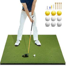 Bltend 445003133110 Thickened Golf Mat 5x4ft And 5x5ft Heavy-duty Hitting Mats Practice O