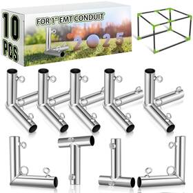 Dib-blulu-5769 Blulu 10 Pieces 1ftft Golf Frame Corner Kit Canopy Fittings With Threaded Eye Bolts F