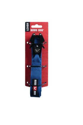 B09v9cjc1m Boss Dog Tactical Leash Blue 4 Ft - Military Grade Nylon Aluminum Clip