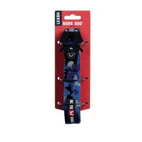 B0b72br5x3 Boss Dog Tactical Leash Blue Camo 4 Ft - Military Grade Nylon Aluminum Clip