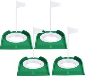 Brand Sotiff Nl-sotiff-1824 4 Pcs Golf Putting Cup With Flag Hole Training Aids Golf