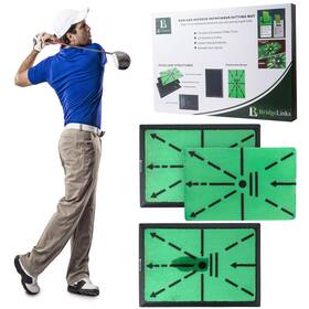 Bridge Links 198715128086 Pathfinder Golf Hitting Mat Swing Feedback Pad With Real-time Visualiza
