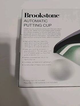 Smbkn-70323 Brookstone Cordless Automatic Putting Cup Portable And Lightweight New Sealed Smbkn-70323 Brookstone Cordless Automatic Putting Cup Portable And Lightweight New Sealed