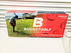 213659 Bucket Golf Backyard Game 6 Hole Portable Outdoor For Kids Adults