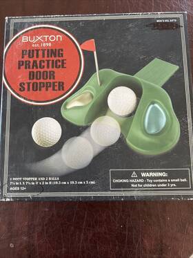 Buxton 490441506122 Must See Golf Putting Practice Door Stopper Excellent Game 27